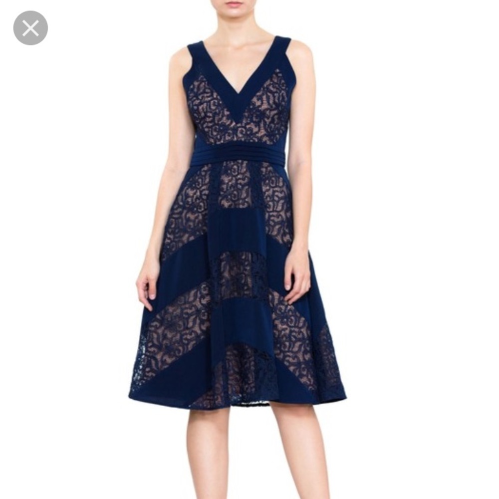 Harlyn Mixed Lace Fit and Flare dress size M (3)